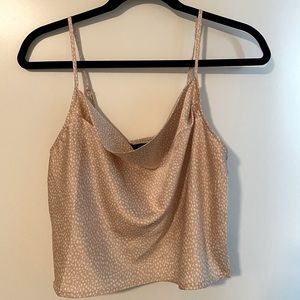 Cowl neck crop top